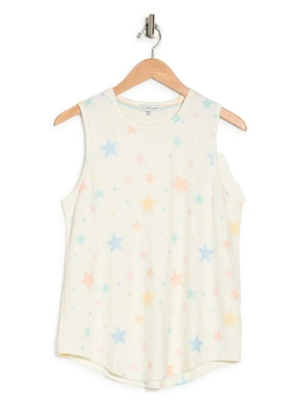 PJ Salvage Ivory Star Print Sleeveless Tank Top